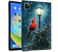TPU Case for iPad Pro 12.9 Inch 2022/2021/2020 (6th/5th/4th Gen) - Slim Fit Shockproof Protective Cover with Northern Cardinal Bird Design for iPad Pro 12.9"