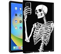 TPU Case for Samsung Galaxy Tab A 10.1 2019 Model SM-T510 / T515 / T517 Tablet - Slim Fit Shockproof Protective Cover with Skeleton Taking Selfie Design for Samsung Tab T510 10.1" 2019