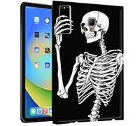 TPU Case for Samsung Galaxy Tab A 8.0 2017 Model T380/T385 Tablet - Slim Fit Shockproof Protective Cover with Skeleton Taking Selfie Design