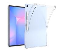 TPU Case for Samsung Galaxy Tab S10FE 10.9 and S10FE+ 13.1 Protective Cover with Pen Slot Shockproof Air Cushion Anti Yellowing Skin Case Clear (S10FE 10.9 inch)