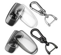 TPU Key Fob Cover, Compatible for Chery Jaecoo J7 J8 & Tiggo 8 Pro / 8 Plus / 7 Pro / 7 Pro Max / Omoda 5 - Protective Smart Key Case Shell with 4 Button Access & Keychain Loop, Durable Car Key Protec