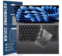 TPU Keyboard Cover for 2023 2022 2021 M3/M2/M1 Pro/Max Chip MacBook Air 15.3"/13.6" A3113/A3114/A2941/A2681/ MacBook Pro 14"/16" A2442/A2779/A2485/A2780, US Layout Keyboard Protector Accessories