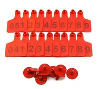 TPU Livestock Mark， Livestock Ear Tags Identification Number Multiple Ranges(Red,101-200)