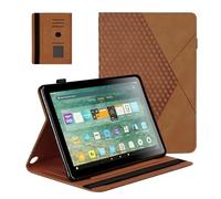 TPU Material Protective Case with Built-in Card Slot, Automatic Wake-up/Sleep, Incompatible with Lenovo 8 (Brown)