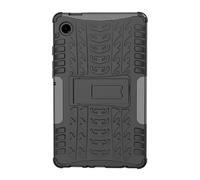 TPU+PC Armor Stand Cover Suitable For Samsung Galaxy Tab A9 8.7inch/Tab A9 Plus 11inch 2023 Tyre pattern Drop-proof Case(Black,Tab A9 Plus 11inch 2023)
