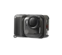 TPU Protective Case for Insta360 GO Ultra, Action Camera Waterproof TPU Case with Lens Cap & Lanyard for Insta360 GO Ultra Accessories (translucent black)