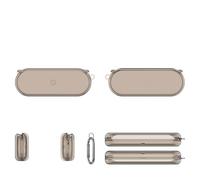 TPU Protective Sleeve for Nothing Ear(Open),Headphone Case Portable Protective Cover with Hook,Drop-proof and Dust-proof Anti-scratch Headphone Case,Simple Solid Color (Transparent Gray)