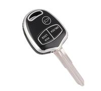 TPU Shell Fob For Mitsubishi For Lancer EX For Evolution For Grandis For Outlander For Triton For Pajero ASX 2/3 Buttons Car Key Case Cover(Black sliver,3 button)