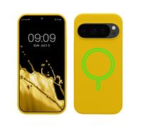 kwmobile TPU Silicone Case Compatible with Google Pixel 10 / Pixel 10 Pro - Case Magnetic Cover - Compatible with MagSafe - Radiant Yellow