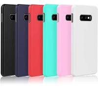 TPU Silicone Case for Samsung Galaxy S10e Cover 6 Pack Ultra Thin Soft Touch TPU Silicone Gel Phone Case Full Protection Case Shockproof Ultra Slim Cover,Black,White,Royal Blue,Red,Pink,Mint Green