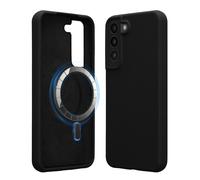kwmobile TPU Silicone Case Compatible with Samsung Galaxy S22 Plus - Case Magnetic Cover - Compatible with MagSafe - Black