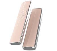 TPU Soft Protective Case Compatible with for xiaomi TV 4A Remote,Prevent Scratches with Drop Protection-Transparent with Silver Edge (Pink)