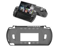 TPU Transparent Soft Gel Shell Case Protective Cover Compatible with GPD Win4 Handheld Game Console Solid Colour Anti-Collision and Non-Slip Screen-Unobstructed (Transparent Black)