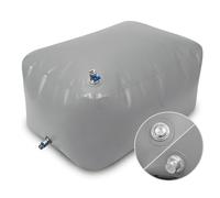 TPU Water Storage Bladder, 100 Gallon Portable RV Fresh Water Tank, Food Grade BPA Free Collapsible Flexible Container for Drinking, Camping, Irrigation & Emergency-Hurricane, Drought, Fire (3/4” GHT)