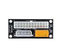 TPUOTI 10Pcs Dual PSU Power Supply Sync Starter Extender Card Add2psu ATX 24Pin To 4Pin SATA Molex Adapter Riser Miner Mining(10Pcs Blac4Pin)