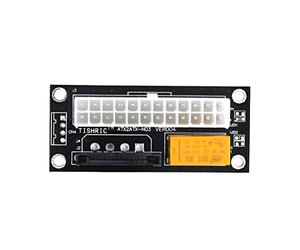 TPUOTI 10Pcs Dual PSU Power Supply Sync Starter Extender Card Add2psu ATX 24Pin To 4Pin SATA Molex Adapter Riser Miner Mining(10Pcs Black Sata)