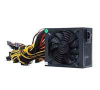 TPUOTI 180V-260V Power Supply ETH ATX Mining Power Supply 2600W 2400W 2000W BTC Miner Support 8 Display Cards GPU For BTC Mining Rig(2000W 220V)