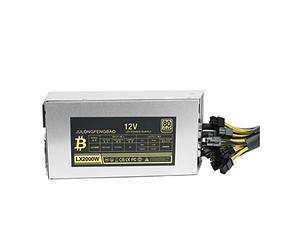 TPUOTI 2000W/2200W ETH Power Supply Desktop Single-channel Power Supply for BTC Bitcoin Ethereum Server Stable Speed Miner Mining(2000W)