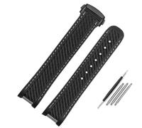 TPUOTI 20mm 21mm Rubber Silicone Watch Strap For Omega Seamaster 300 AT150 Aqua Terra Ultra Light 8900 Steel Buckle Blue Watchband Bracelets(Black-black bucke,20mm)