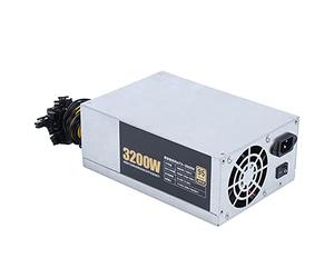 TPUOTI 3200W/2600W/2400W/2000W ETH Mining Machine Power Supply 2U 10x6pin 95% Efficiency Support Multi-GPU For Bitcoin Mining(3200W)