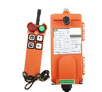 TPUOTI F21-4S 12V 24V 220V 380V Industrial Wireless Radio remote controller crane switch 1 receiver+ 1 transmitter pressure reset 110V(UHF 868Mhz,AC36V)