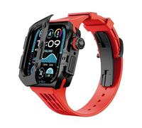 TPUOTI Watch Band Modification Kit，For Apple Watch Ultra 2 49mm 9 8 7 45mm Soul Cool Titanium Case，For iWatch Ultra 49mm Mod Kit Fluororubber Watch Strap Accessories Set(K,45MM)