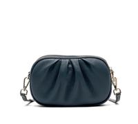 TPUOTI Women Genuine Leather Cloud Bag Multifunctional Large Capacity Shoulder Bags Portable Cowhide Crossbody Bags Women Luxury Bag(Dark Blue)