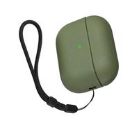 TPUs Soft Covers for 2 Earphone Full Protections with Leather Texture and Lanyard