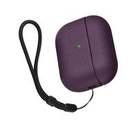 TPUs Soft Covers for 2 Earphone Full Protections with Leather Texture and Lanyard