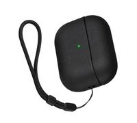 TPUs Soft Covers for 2 Earphone Full Protections with Leather Texture and Lanyard