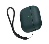 TPUs Soft Covers for 2 Earphone Full Protections with Leather Texture and Lanyard