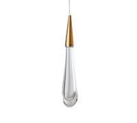 TPWEWRX Modern Decor Pendant Light Fixtures Creative Water Drop Shape Ceiling Hanging Light Living Room Bedroom Art Deco Pendant Lighting Chandelier for Stairwell (A)