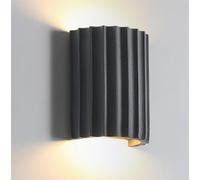 TPWEWRX Modern Resin Wall Sconce Creative Simplicity Backdrop Wall Light Lighting Fixtures Living Room Wall Lamp Hallway Bedside Wall Lights for Study Bedroom Entrance (Grey)