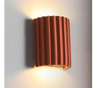 TPWEWRX Modern Resin Wall Sconce Creative Simplicity Backdrop Wall Light Lighting Fixtures Living Room Wall Lamp Hallway Bedside Wall Lights for Study Bedroom Entrance (Orange)