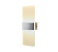 TPWEWRX Modern Wall Lamp Living Room Simple Wall Sconce Lighting Fixtures with Acrylic Lampshade Bedroom Wall Light Hallway Aisle Bedside Wall Lights (Silver,29cm)