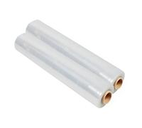 TPZ | The Packaging Zone | Multi-Use Strong Pallet Stretch Wrap | Tear Resistant, Water & Moisture Proof | Clear, 400mm x 250m, 2 Rolls