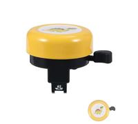 TPZORJX 1 Piece Children's Bicycle Bell, Mini Aluminium Loud Bicycle Bell, Mountain Bike Accessories, Children's Bicycle, Scooter (Yellow Cartoon Dragon)
