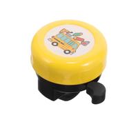 TPZORJX 1 Piece Children's Bicycle Bell, Mini Aluminium Loud Bicycle Bell, Mountain Bike Accessories, Kids Bicycle, Scooter (Yellow Cartoon School Bus)