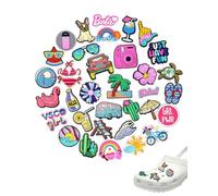 TPZORJX 35 Pieces for Crocs Badge Shoe Crocs Children's Pendant Accessories Jibbitz Jibbitz Cartoon Shoe Decoration Stickers Decorations Charms Sandals Shoe Charm Shoe Pin Accessories