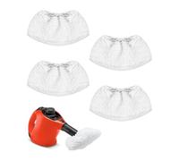 TPZORJX 4 Piece Microfibre Steam Mop Set Replacement Sponge Cloths and Lid Compatible with Kärcher Easyfix SC1 SC2 SC3 SC4 SC5 and Most Steam Cleaners