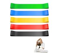 TPZORJX 5 Pieces Loop Band Fitness, Stretch Band Fitness, 5 Levels of Resistance Loop Gym Bands Yoga Band Fitness Bands Strength Training Home Workout Sports Exercise Straps