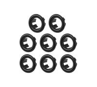 TPZORJX 8pcs Sink Overflow Ring - Sink Overflow Cover Universal for Bathroom Sink (Black)