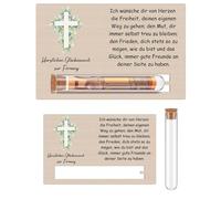 TPZORJX Money Gift for Confirmation Gifts for Girls Boys Test Tube Wooden Confirmation Card Money Gift Made of Wood Money Gifts Money Packaging 14 x 9 cm