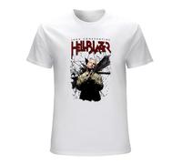 TqaSerHqs Hellblazer John T Shirt Vintage Gift for Men Funny Tee T-Shirt White M