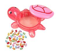 Tqcplfdiddo 100Pack Cute Tiny Turtles for Crafts,Luminous Mini Turtle Figurines with Turtle Storage Box,Glow in The Dark Miniatures Resin Turtles for Fairy Garden Landscape Decoration