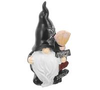 Tqcplfdiddo Cartoon Gnome Decorative Statue Resin Garden Ornament for Outdoor Use for Patios Lawns and Fairy Gardens Fun Gnomes Decorations for Home and Parties
