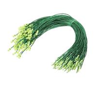 Tqcplfdiddo Christmas Ornament Hooks, 100 Pcs LED String Light Hanging Cable Holiday Decor Gift Tag Hanger with Snap Lock for Valentine's Halloween, Green