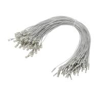 Tqcplfdiddo Christmas Ornament Hooks, 100 Pcs LED String Light Hanging Cable Holiday Decor Gift Tag Hanger with Snap Lock for Valentine's Halloween, Silver