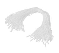 Tqcplfdiddo Christmas Ornament Hooks, 100 Pcs LED String Light Hanging Cable Holiday Decor Gift Tag Hanger with Snap Lock for Valentine's Halloween, White
