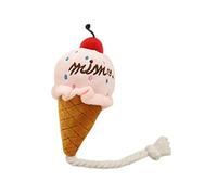 Tqcplfdiddo Dog Chew Toys Squeaky Dog Toys Pet Puppy Plush Sound Chew Toy Ice Cream Shape Pet Toys For Dogs Cats 13cm Deft and Attractive